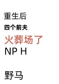 重生后四个前夫火葬场了txt